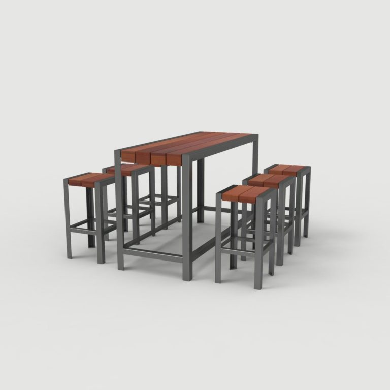 Bar-height Table with Stools