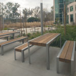 Tables and Benches on Concrete Area