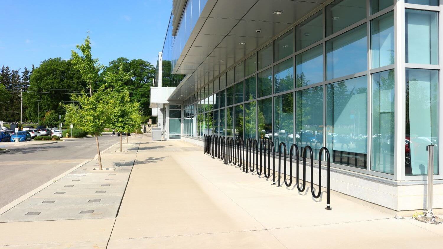 400 Series Bike Racks painted black