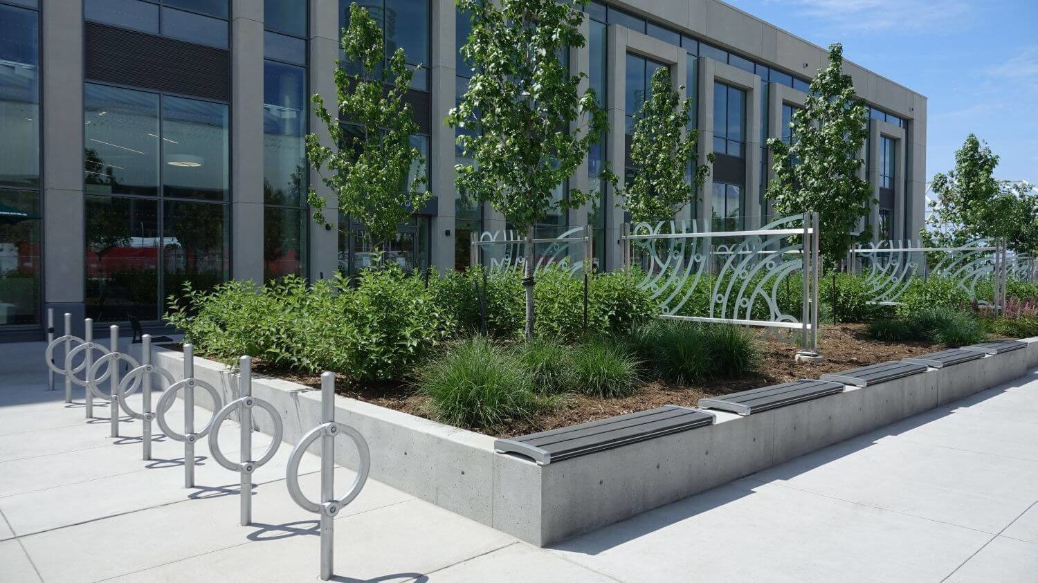 Bike Racks Outside Building