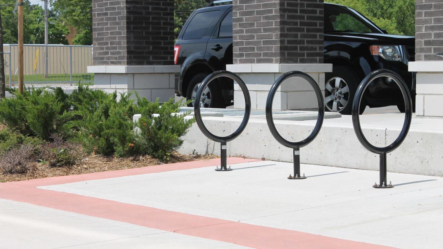 150 Series Bike Rack painted black