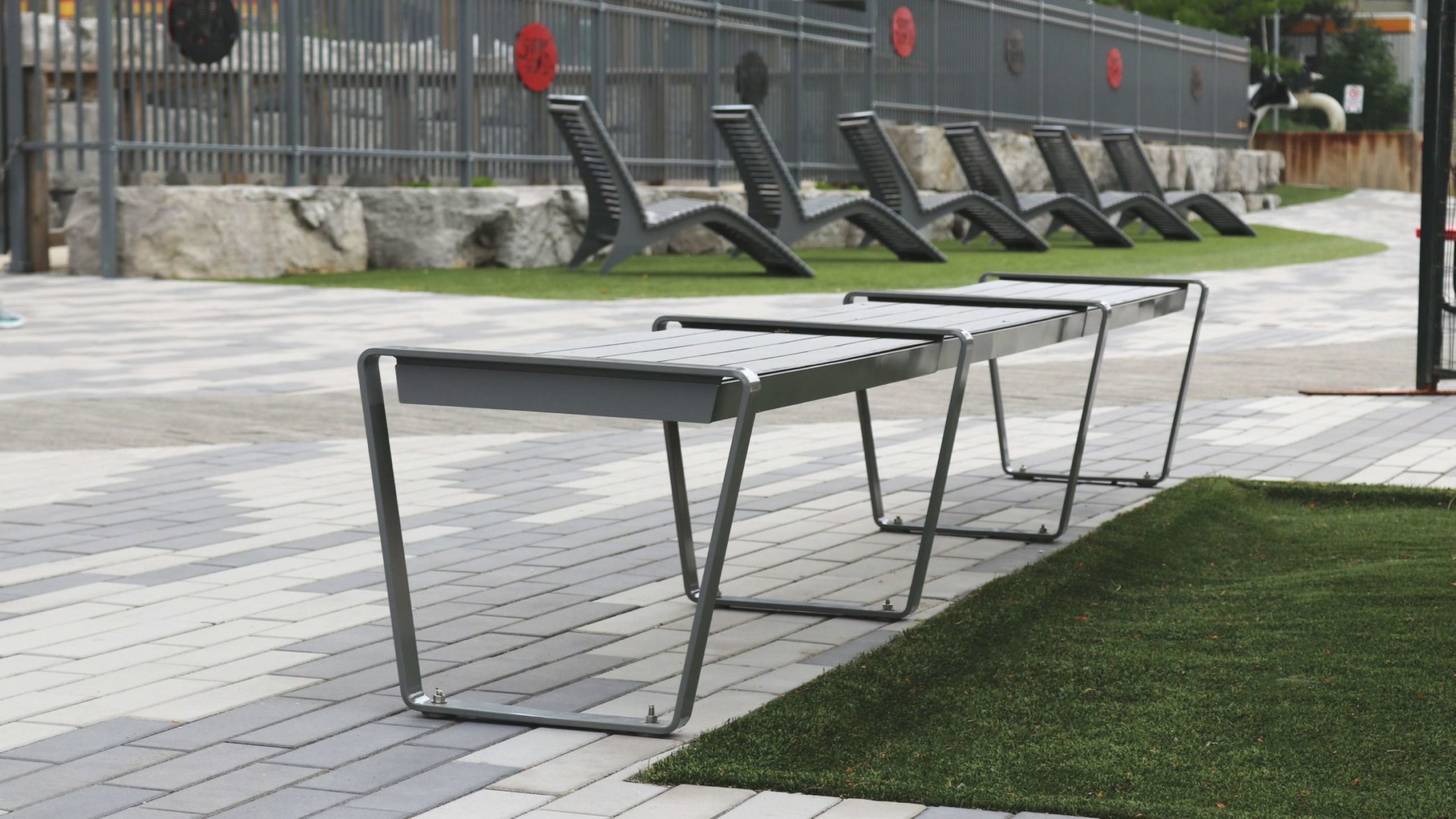 Lexicon Backless Benches in Grey