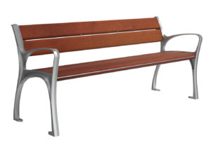 Backed Bench with End Arms