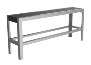 Backless Bench in Grey