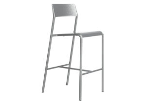 Metal Stool Chair in Grey