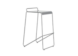 Metal Stool in Grey