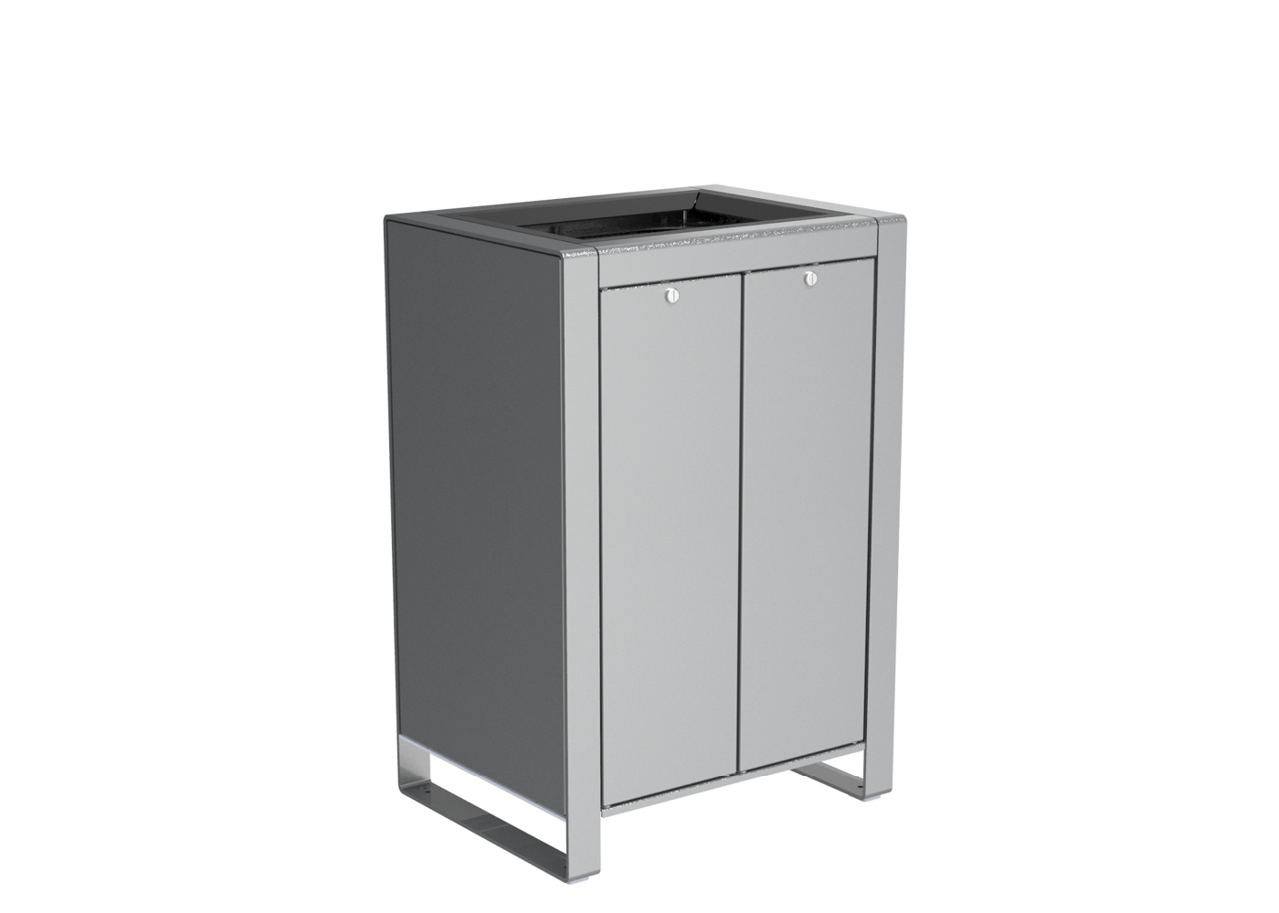 Trash Can with Two Compartments