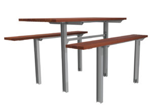 Auburn High Table with Bench Seating