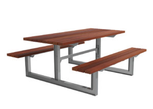 Auburn Picnic Table with bench seating