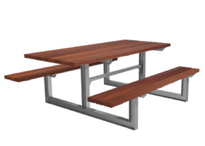 Auburn Picnic Table with bench seating