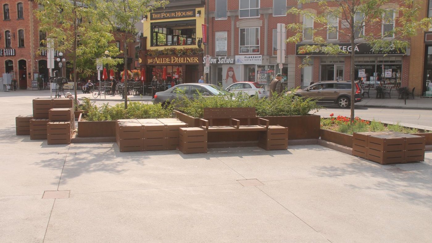 Benches and Planters