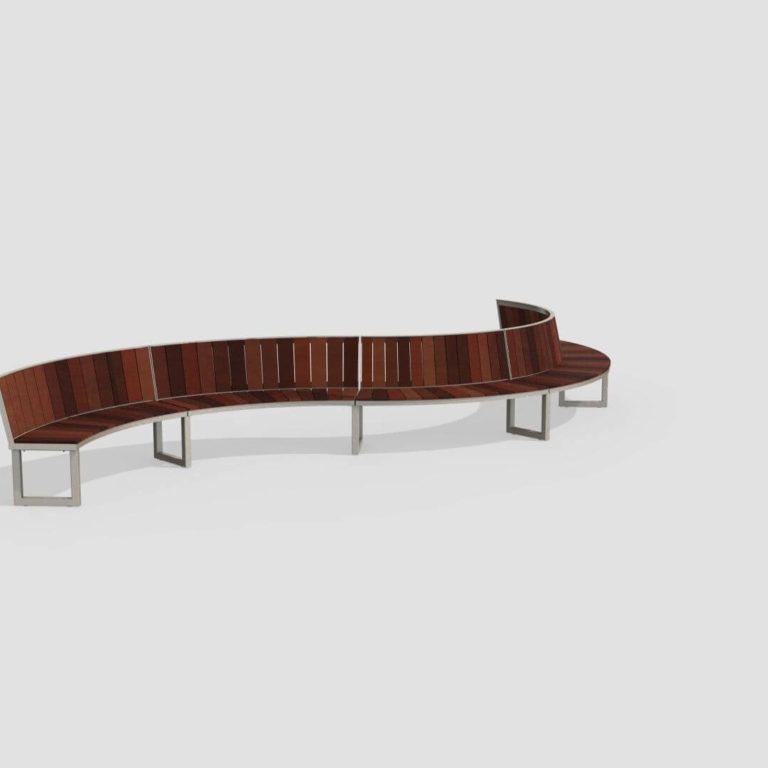 Backed Curved Ogden Bench