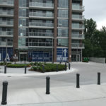 Bollards Outside Apartment Buildings