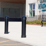 Bollards Outside Health Center