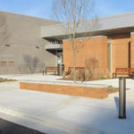 Bollards outside Library