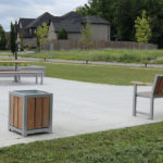 Table, Bench and Planter outside subdivision