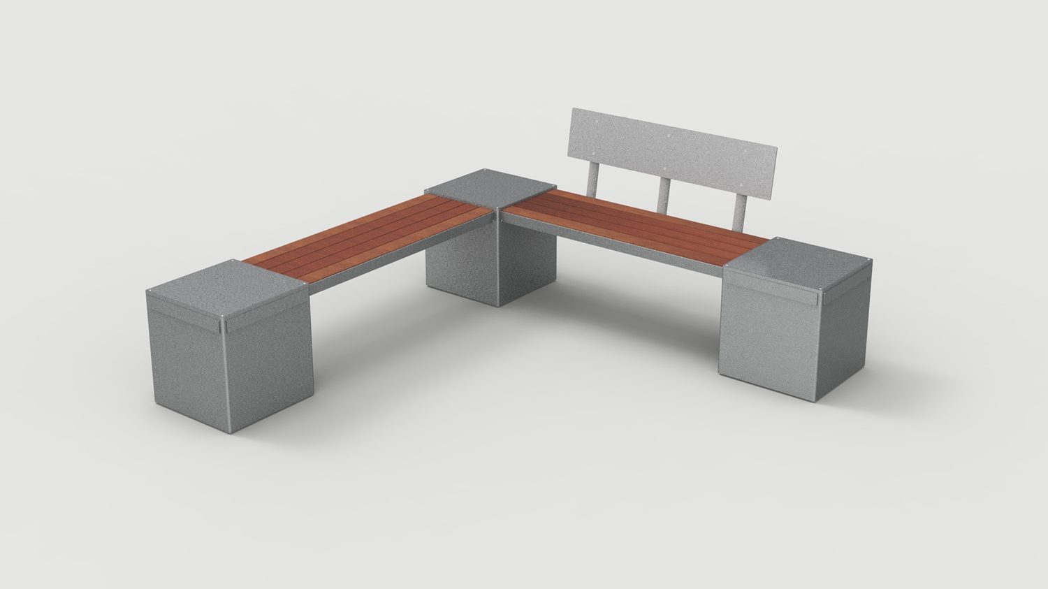 Lexicon Layout LXM1500-00011: Straight, Backed and Backless Wood, Square Modules