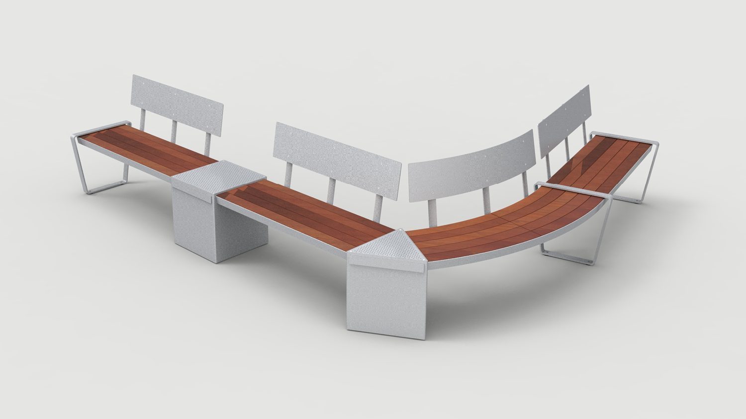 Lexicon Layout LXM1500-00024: Straight and Curved, Backed Wood, Square and Triangle Modules