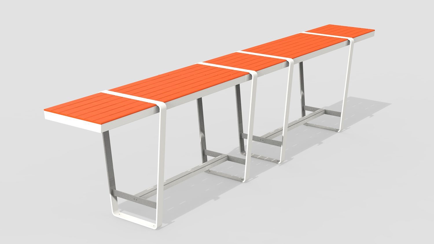 Lexicon Layout LXM1500-00112: 4' Bar Height Tables, 2' Side and Middle Extensions, HDPE