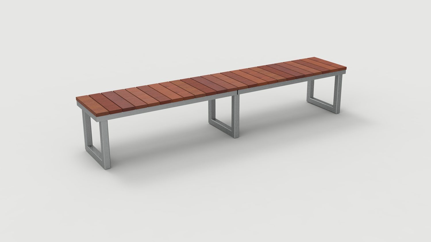 Ogden Layout OGM1900-00068: Backless straight seats, front to back slats, square legs