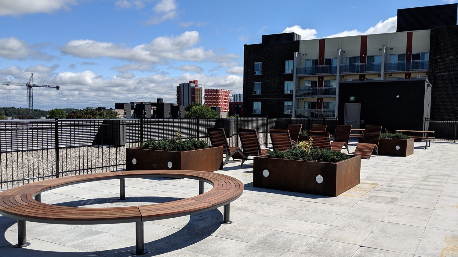 Rooftop Patio featuring Ogden, 720 Chairs and Cluster Seating