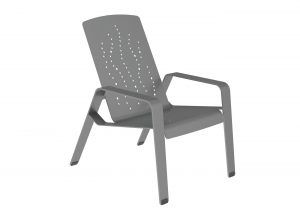 2700 Series - ALUM Lounge Chair, Prosecco Pattern