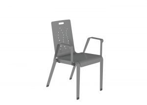 2700 Series - ALUM Chair, Prosecco Pattern, Side Arms