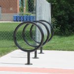 100 Series - 150 Bike Rack in black powdercoat