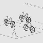 3100 Series - Bike Rack placement with bicycles