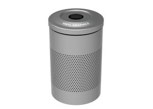 MRR-0600-00001: 600 Recycle Receptacle with Vinyl Graphics label