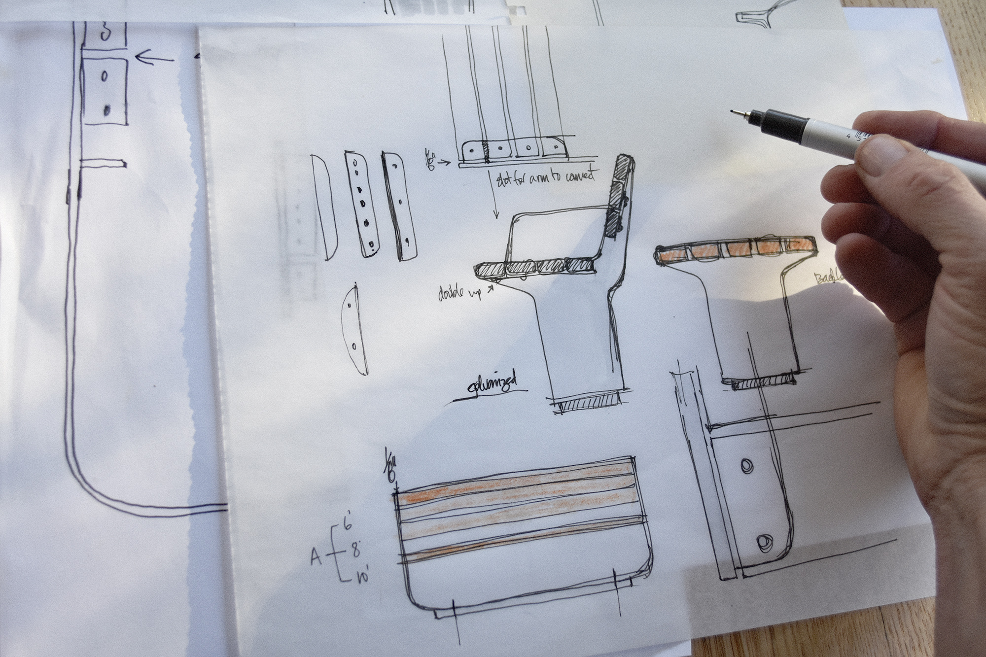 L-Series Conceptual hand drawn sketches