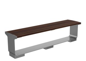 MBE-3000-00020: L-Series Backless Bench, Thermally Modified Ash Wood