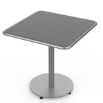 MTB-1700-00769: Square Foro Table, 30in W, OP HDPE Grey, P1, Freestanding