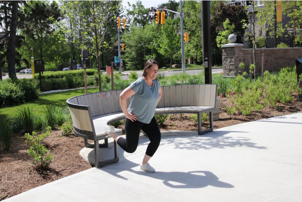 Kyra getting some exercise in on a Maglin photoshoot