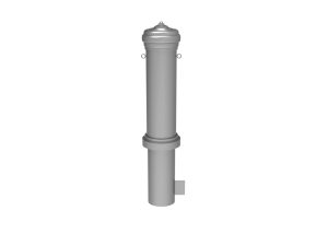 MBO-0200-00002: 200 Series Bollard, Base Type 1, Eyebolts