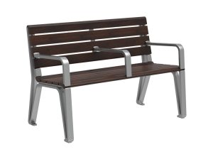 Bench with side arms hot sale