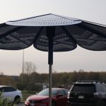 ROMA Sun Shade - Summit Pattern, Blue Powdercoat