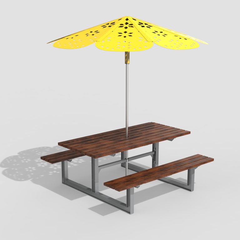 ROMA Sun Shade with MTB-0210 Cluster Seating