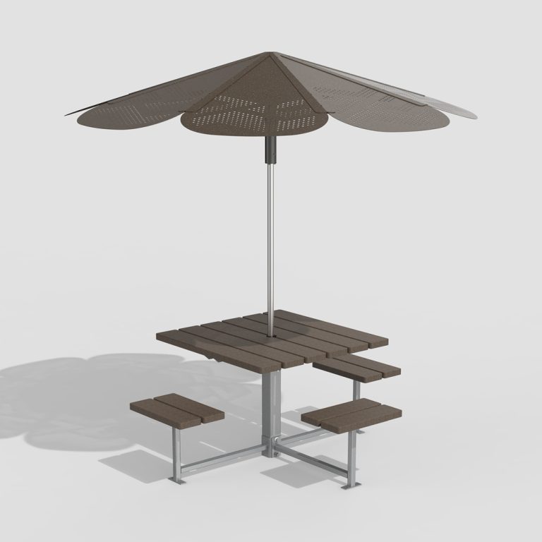 ROMA Sun Shade with MTB-0400 Cluster Seating