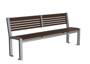 MBE-0720-00134: 700 Series - 720 Backed Bench, Thermally Modified Ash Wood