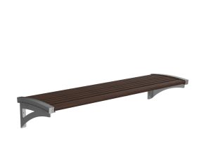 MBE-0720-00156: 700 Series - 720 Backless Cantilever Bench, Thermally Modified Ash Wood