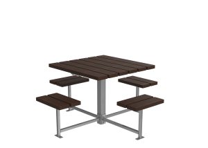 MTB-0400-00062: 400 Series Cluster Seating, Thermally Modified Ash Wood, Surface Mount