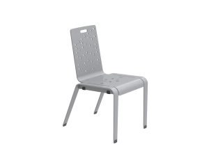 MCH-2700-00021: ALUM Chair, Laser Design 3 - Fusion Pattern, Freestanding