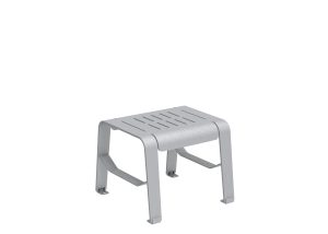 MTB-2700-00008: ALUM Lounge Table/Footrest, Laser Design 2 - Empire Pattern, Surface Mount