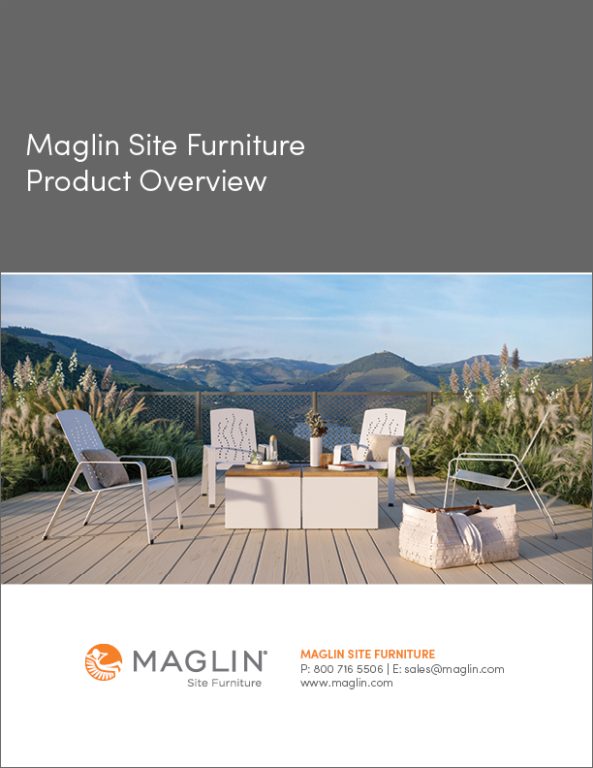 Maglin Site Furniture Product Overview Brochure Cover