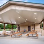 210 Cluster Seating under park shelter